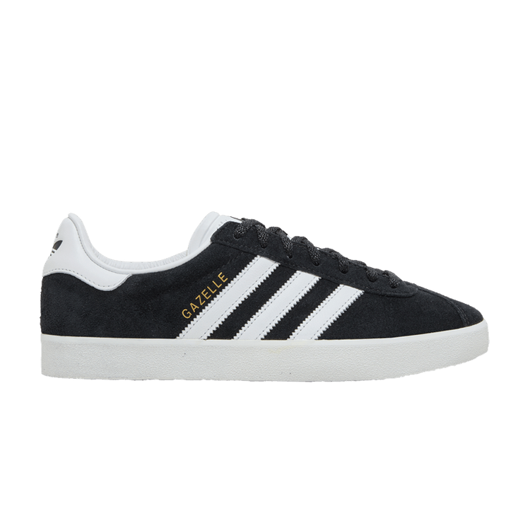 adidas Gazelle 85 'Black White' — Core Black/Cloud White/Gold Metallic (IE2166)