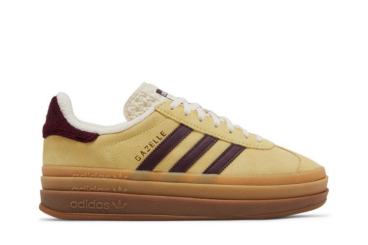 adidas Women's Gazelle Bold 'Almost Yellow Maroon'