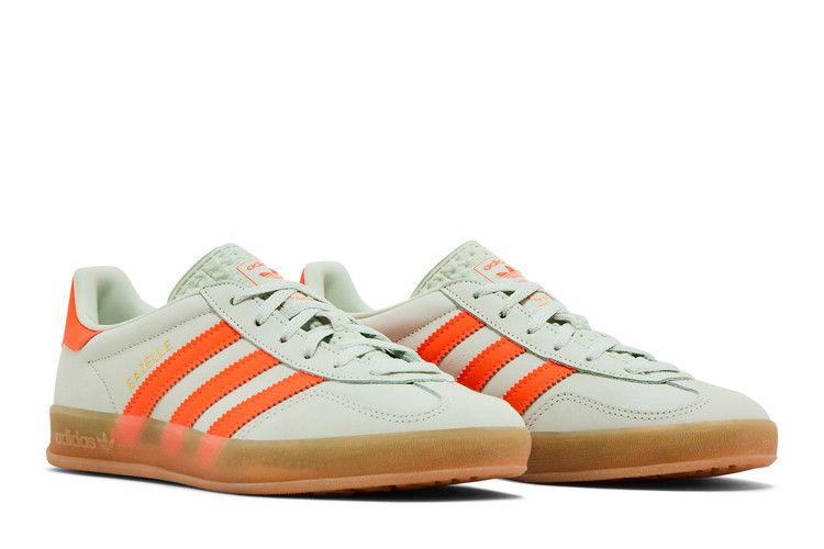 adidas Wmns Gazelle Indoor 'Linen Green Solar Orange'