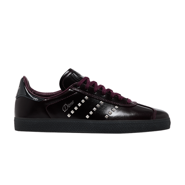 Dime x adidas Gazelle ADV 'Maroon Silver Metallic Studs'