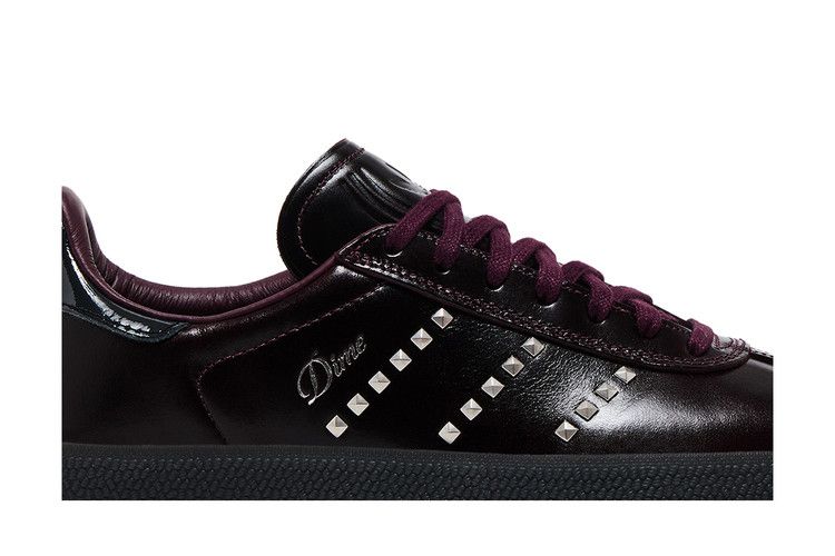 Dime x adidas Gazelle ADV 'Maroon Silver Metallic Studs'