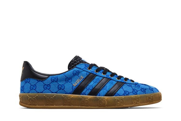 adidas x Gucci Gazelle 'Blue GG Monogram'