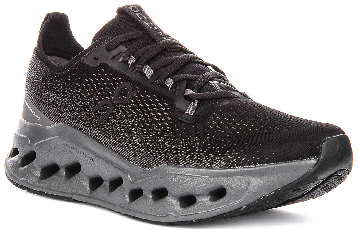 On Running Cloudsurfer Max In Black Grey For Men
