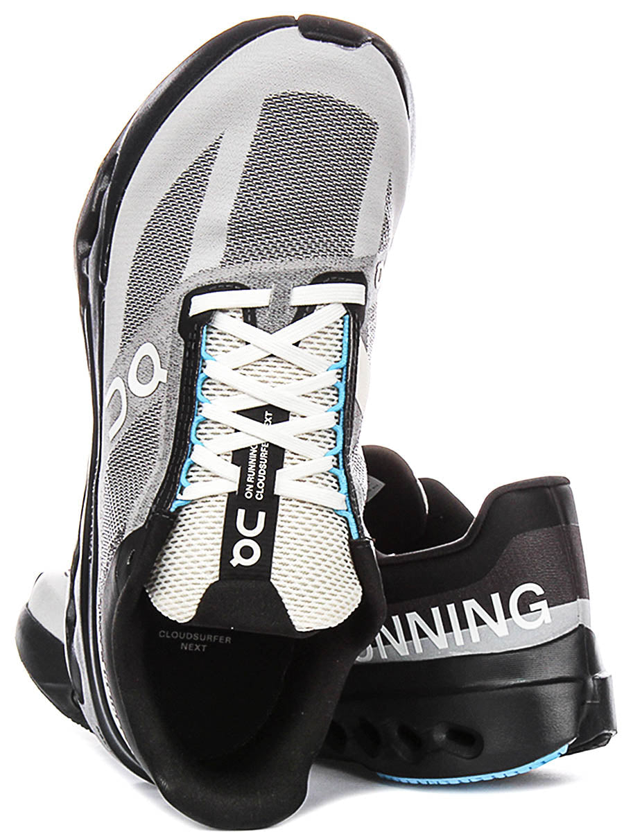 On Running Cloudsurfer Nxt Lumos In Black Grey For Men