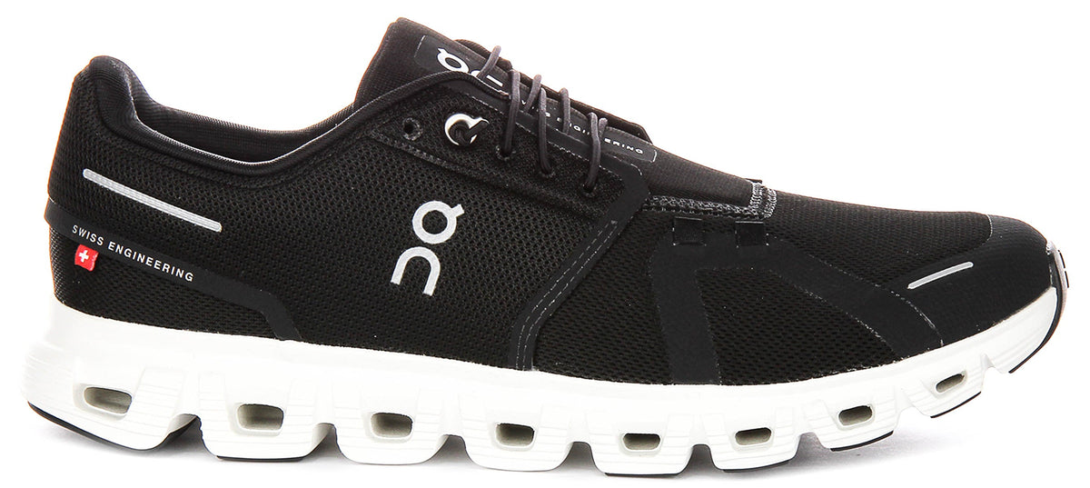On Running Cloud 6 In Black White For Men
