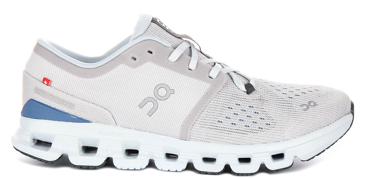 On Running Cloud X 4 In Grey Blue For Women