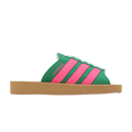 Adidas Wmns Gazelle Beach Slides 'Court Green Lucid Pink'
